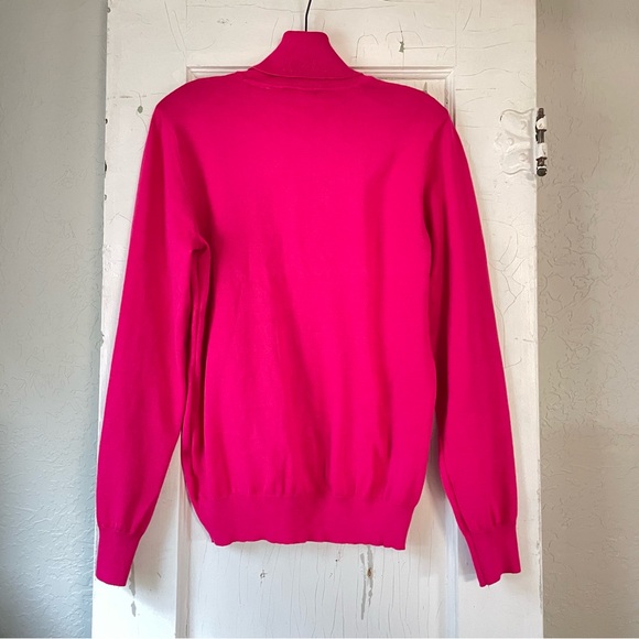 Madison Gray Vibrant Pink Turtleneck Sweater - Picture 3 of 10